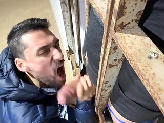 Hot Daddy Sucking Stud Massive Cock and Nuts 3 Times