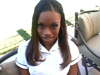 Black girl Divine Has A Nice Creampied Hole