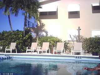 OUTSIDE IN THE POOL ON A SUNNY DAY MAXXX LOADZ