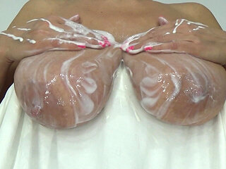 Milk Dripping From My Mature Hanging Boobs