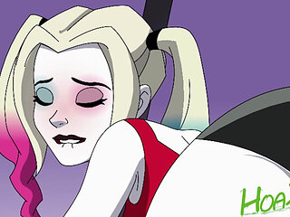 DC Harley Quinn and Poison Ivy Rimjob