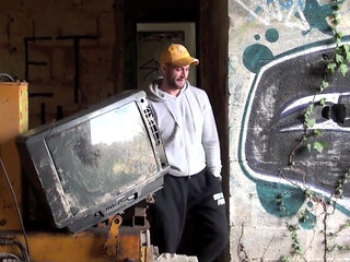 Slut fucked in jockstrap by latino outdoor