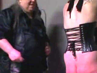 Humiliating spanking, shoe licking