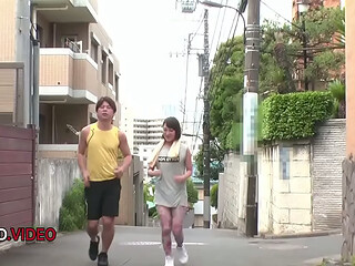Shaved Pussy sultry JAV babe Uika craves cock Creampie in both holes then gets naughty Toys