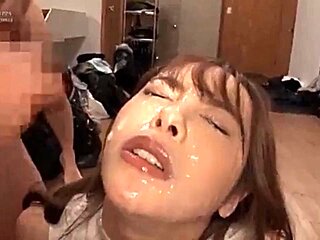 Japanese Bukkake: Cumshot, Asian  Japanese Beautiful Porn