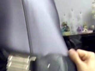 Grey Zentai special blowjob