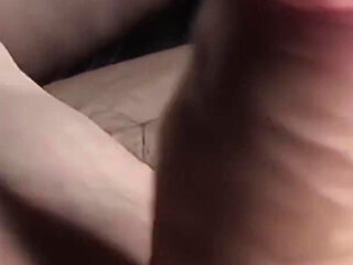 Close up Footjob