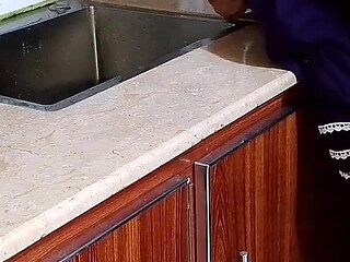 Indian Husband Has Sex with His Wife in the Kitchen