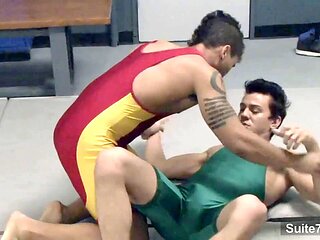 Sporty guys get wild in a naughty orgy