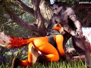 Werewolf fucks Furry Fox girl in The Forest
