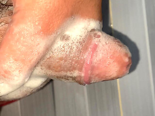 In the toilet, I was brewing with shower gel lubricant