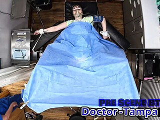 Hot Gyno Exam with Ashley Pink - Petite Teen Moans Loud in Medical Fetish Scene