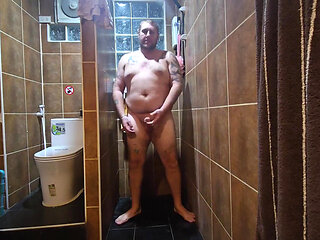 Jimbob Pissing on His Feet and Stomach