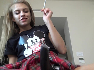 Sucking Fag of the Cheeky Humiliatrix Teen Slut!