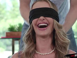 Milf wife gets a surprise that is most definitely a mouthful