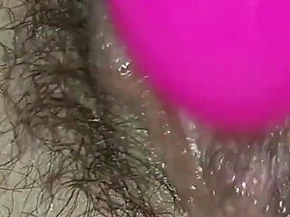 Wet Hairy Pussy Masturbating with Vibrator Close up Amateur Russian Model MILF Ginnagg