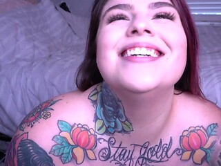 Nude Teen's Curvy Passion Ignites in Intimate BBW Small-Tit Heat