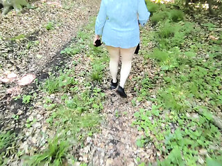 Public BDSM Training: Outdoor Vagina Slapping Session for World Record Part 5