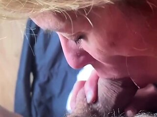 Mature Blondes Suck and Stroke Big Cocks for Facial