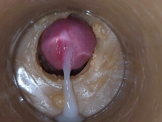 Precum squirting in my pussy toy Camera In Vagina 4k. Extreme close up!