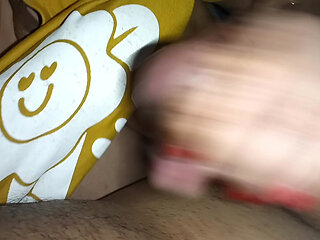 Desi Girl the Cum After Shaking the Boy's Penis.