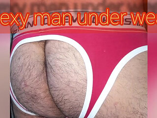 Red jock masturbation