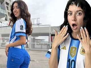 Katty West is obsessed with football and sex! So she finds a fan for a hot fuck