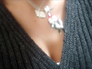 Beautiful Italian dominatrix pees and