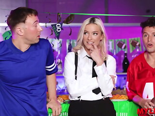 Mylfex - Douche Boys Spot and Fuck an Amazing Sport TV Milf