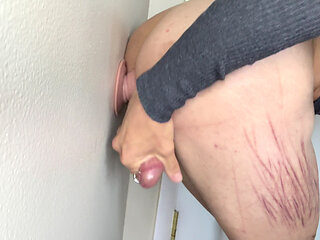 Standing fucking my ass against a wall