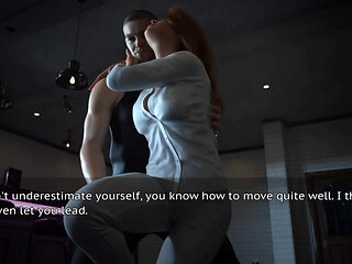 The Stepmother Is Dancing Playfully with the Neighbor