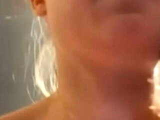 Jucielussie1 sucks big cock in public gym blowjob deepthroat