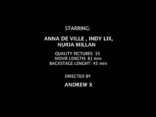 XMAS #1, Nuria Mill&aacute_n, Anna de Ville, Indy Lix, 3on3, Anal Fisting, ATOGM, Balls Deep, DAP, No Pussy, Rough Sex, Big Gapes, Monster ButtRose, Squirt Drink, Creampie Swallow AH224