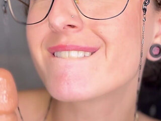 Sad Silly Sex Therapist Teaches You How to Cum in Her Mouth