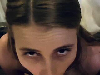 Blowjob POV blowjob cumshot facial brunette pov