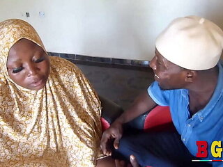 Halima Fucks Alfa: Horny Nigerian Stepdaughter Takes Big Black Cock in Public