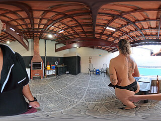 Reporter strips naked live on air after being caught during her report.