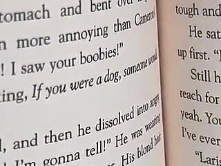 Livie Blainn Milks Cory Strokes While Reading