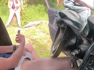 Parked at a Forest Cruising Area .A Tease That Gets Real