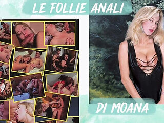 Moana Pozzi Anal Orgy with Joey Silvera - Huge Cock Doggy Style & Cum in Mouth