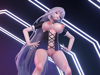 Down Nipple Chains Bodycon Skirt Striptease