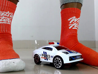 Patrol Car Feet Stomped and Breast Repress