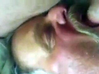 Stranger's Big Cock Blown by Daddy Bear Amateur