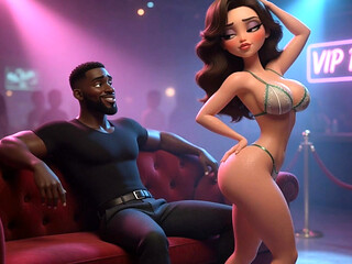 Ep 9-from Chubby & Ignored to Curvy Cock Tease-wife in Emerald Micro Bikini with a Handsome Black Man