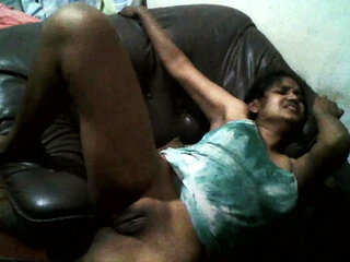 Seduced Lonely Stepmother in Living Room