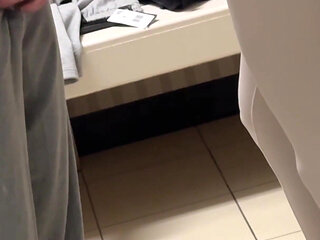 Fitting Room Manager Deep Throating Boss in the Fitting Room Big 8 Inch Dick