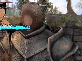 Skyrim B and L mod - Found an interesting woman with huge tits and big ass