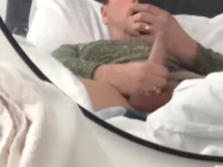 Horny Man Wanks and Cums in Mouth