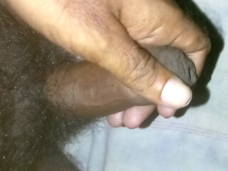 Jerking penis