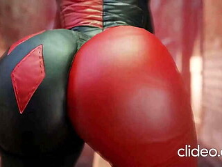 Harley Quinn Shaking Her Curvy Derrire